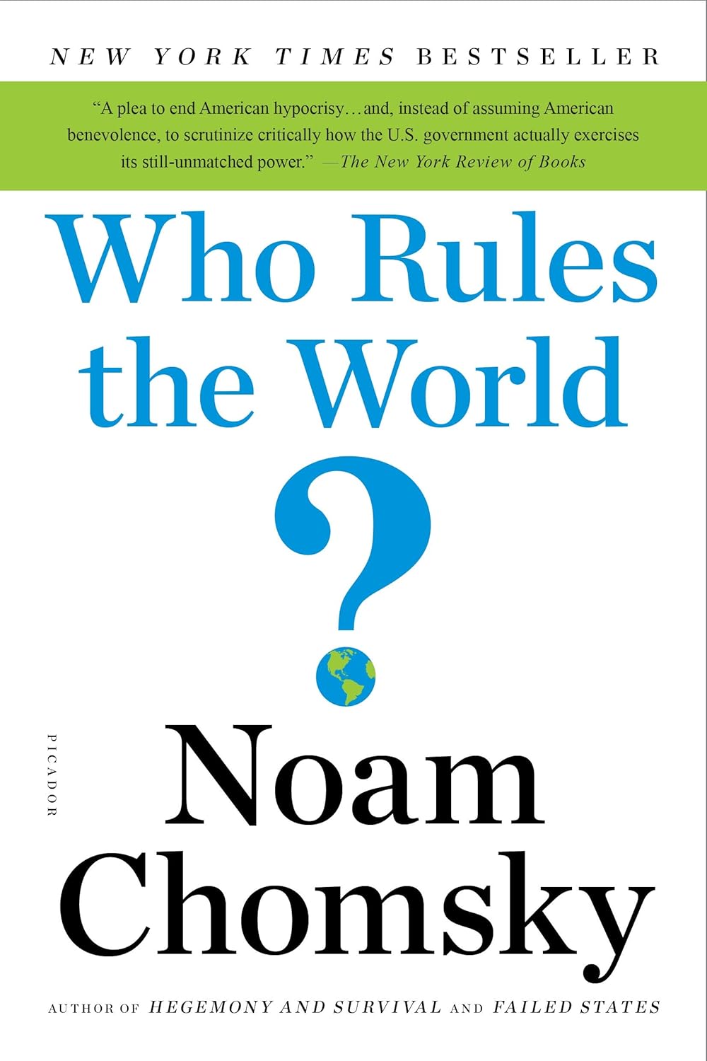 Who Rules the World Noam Chomsky